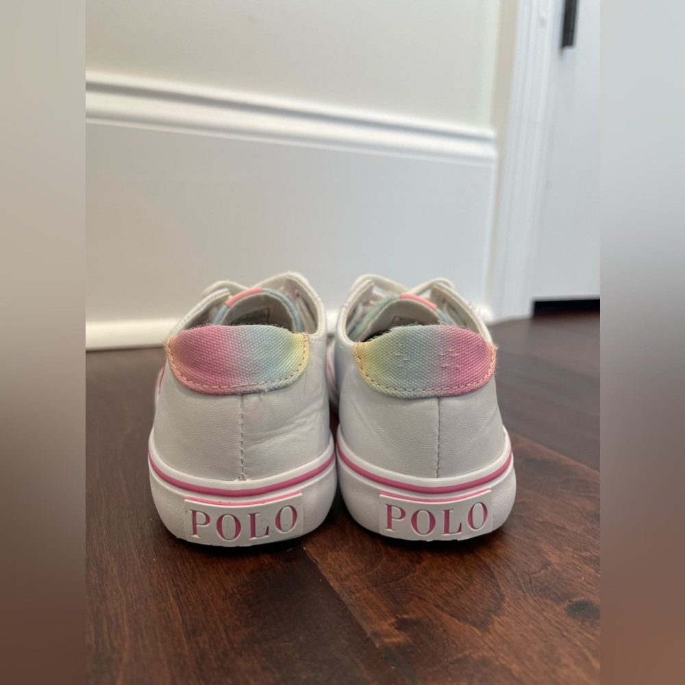 Ralph Lauren Polo Little Girls Casual Shoes Sneakers Fashion White, size 11 SOLD - Picture 5 of 8